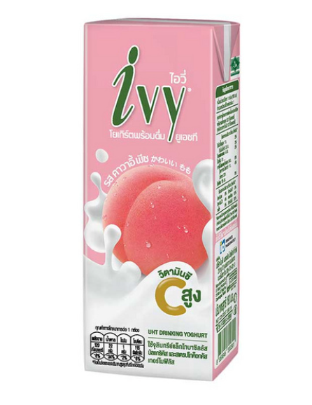 IVY Drinking Yogurt Peach นมเปรี้ยวไอวี่พีช