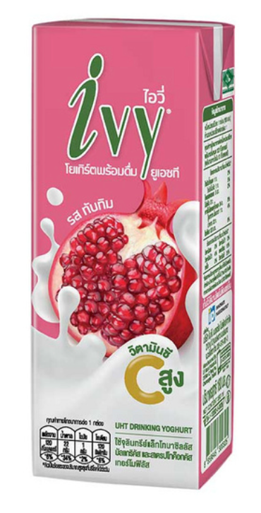 IVY Drinking Yogurt Pomegranate นมเปรี้ยวไอวี่ รสทับทิม
