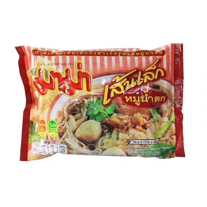 MAMA Rice Noodle Moo Nam Tok 55g – Tulinen Thai Nuudelikeitto