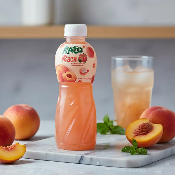 Kato Peach Juice with Nata De Coco